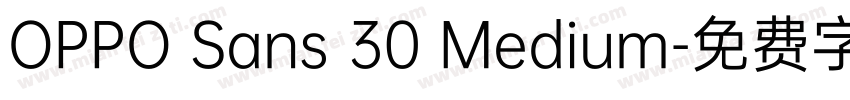 OPPO Sans 30 Medium字体转换